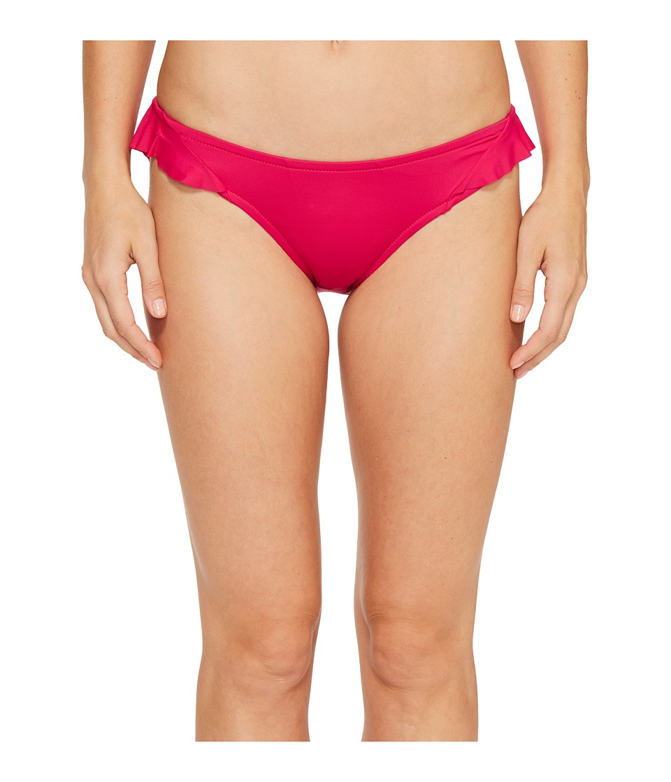 La Blanca Flirtatious Side Ruffle Hipster (Berry) Women
