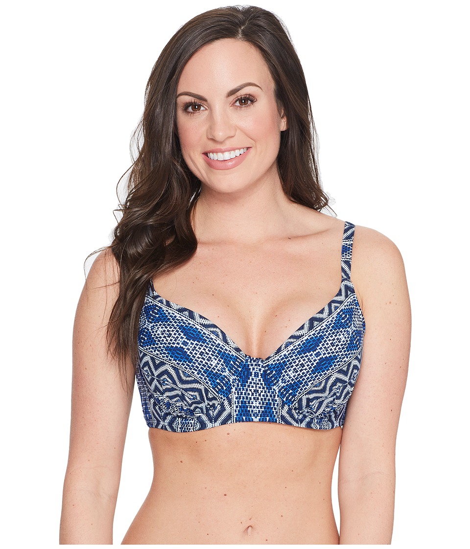 La Blanca Designer Jeans OTS Underwire Bra D-DD-E Cup (Indigo) Women