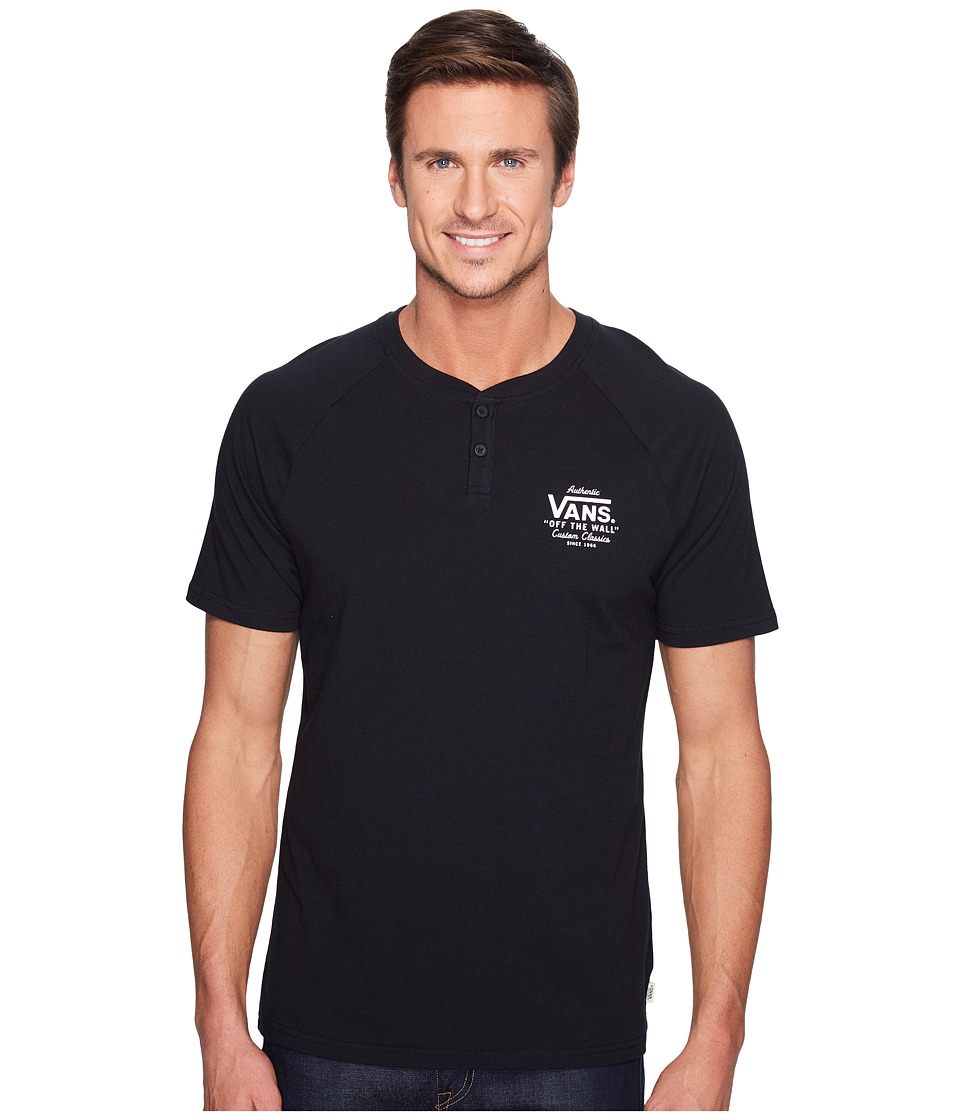 Vans Holder Street Short Sleeve Henley (Black) Men