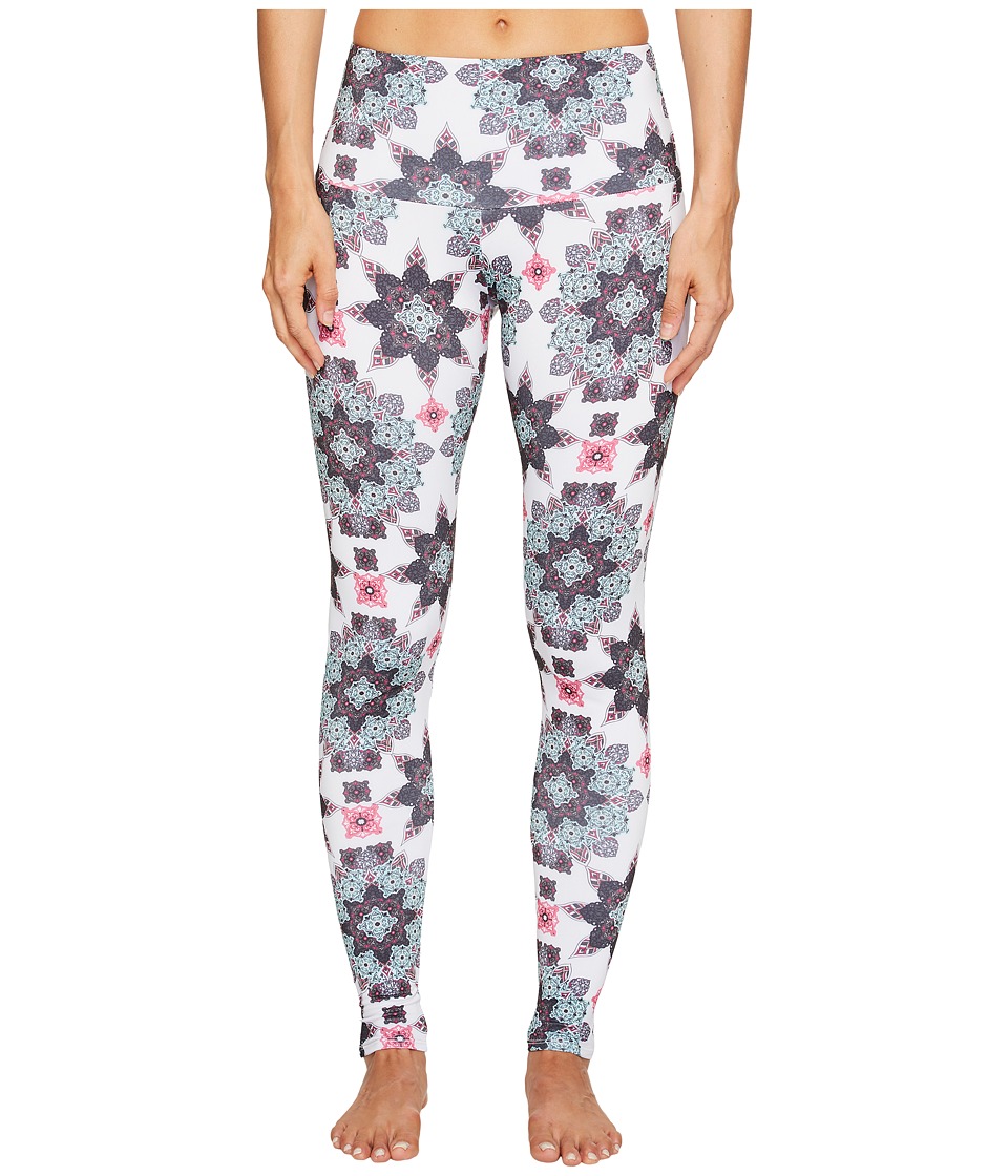 Onzie High Rise Leggings (White Boho Love) Women