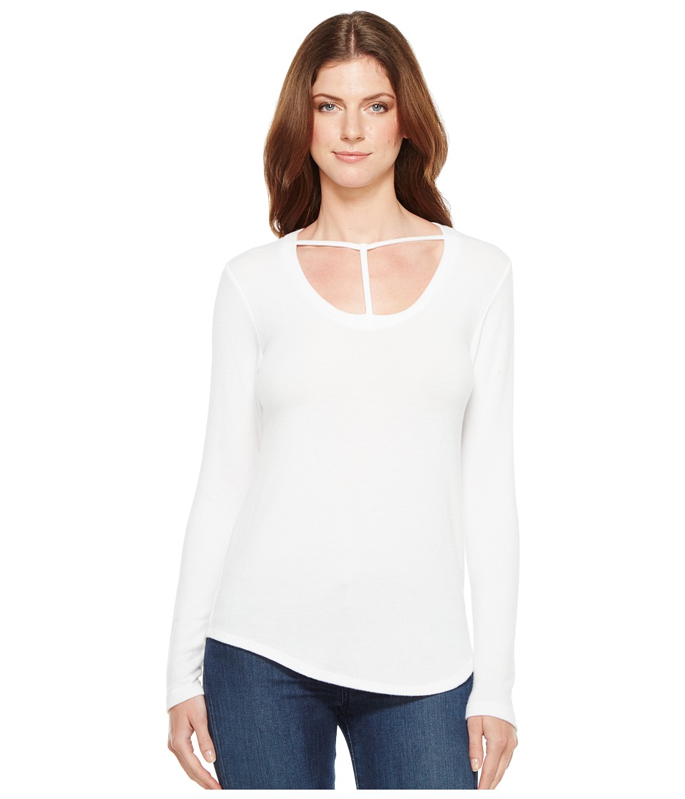 LNA Curved Bondage Sweater (White) Women