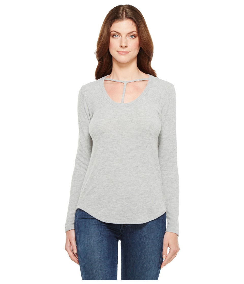 LNA Curved Bondage Sweater (Heather Grey) Women