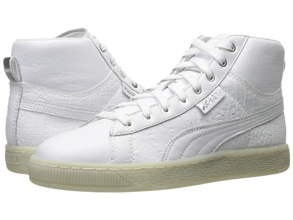 PUMA Basket Mid Ali (Puma White/Puma Silver) Women