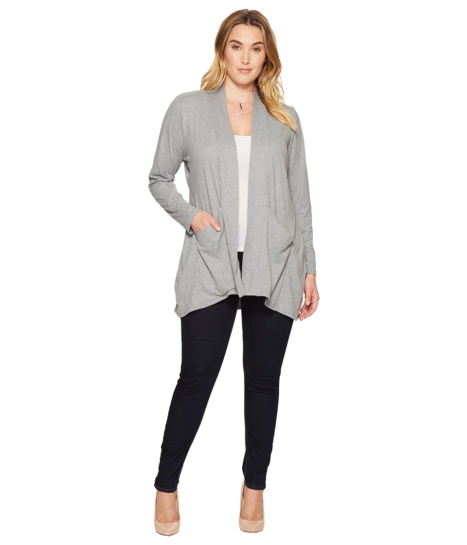 Kiyonna Adriana Cardigan (Heather Grey) Women