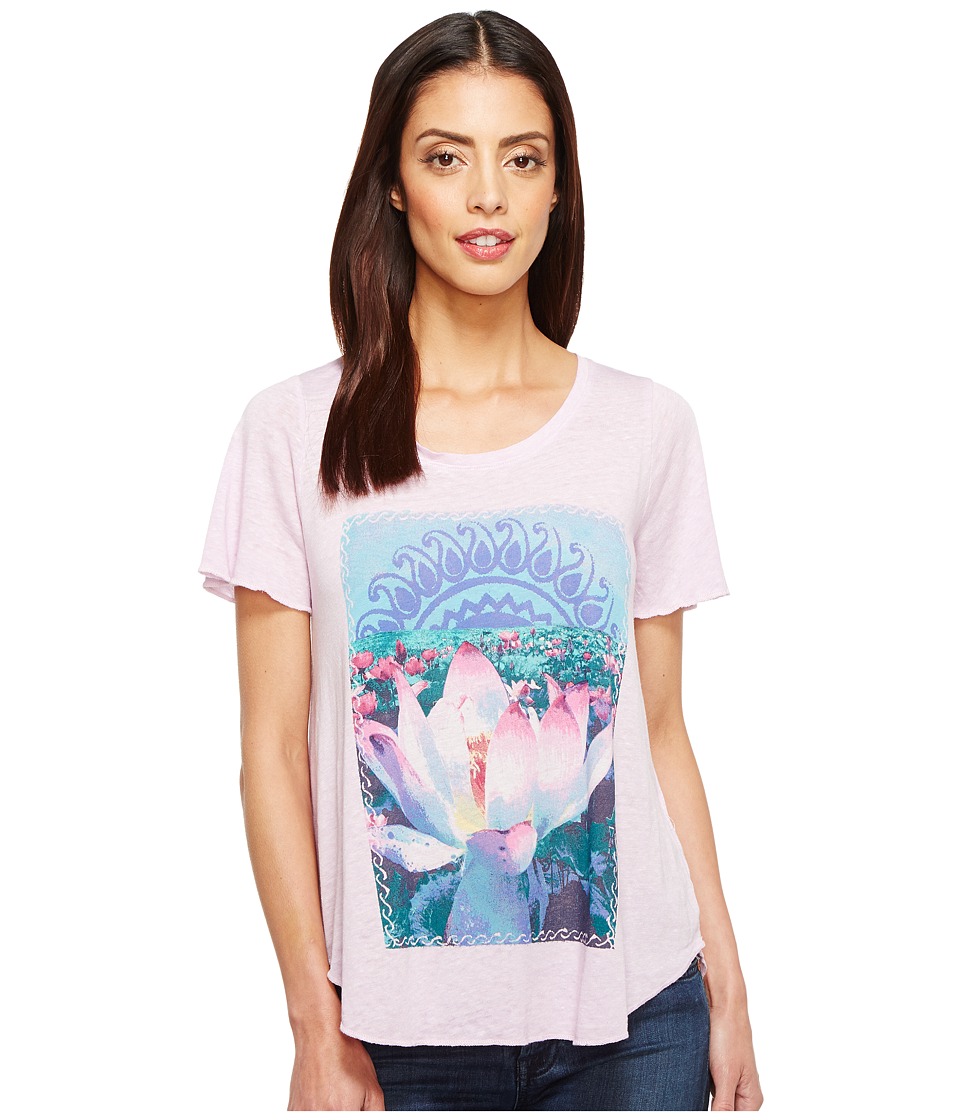 Lucky Brand Lavender Lotus Tee (Orchid Bloom) Women