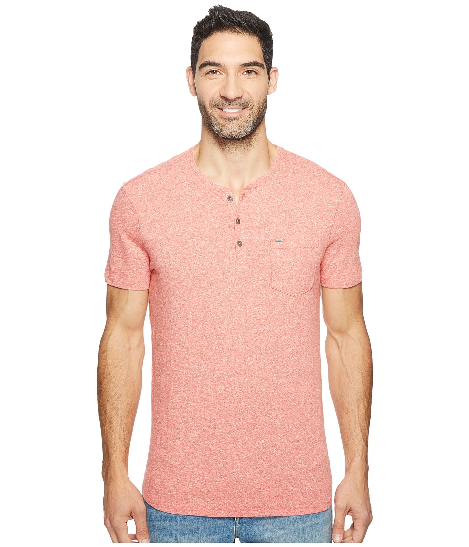Calvin Klein Jeans Slub Grindle Pocket Henley (Salmon) Men