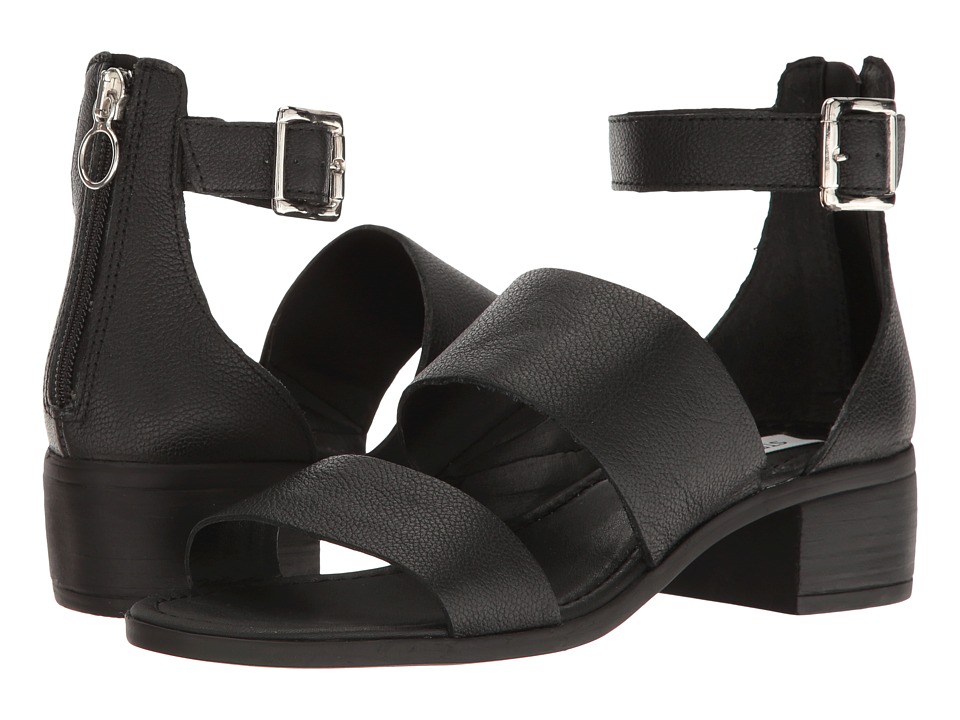 Steve Madden Daly (Black Leather) Women