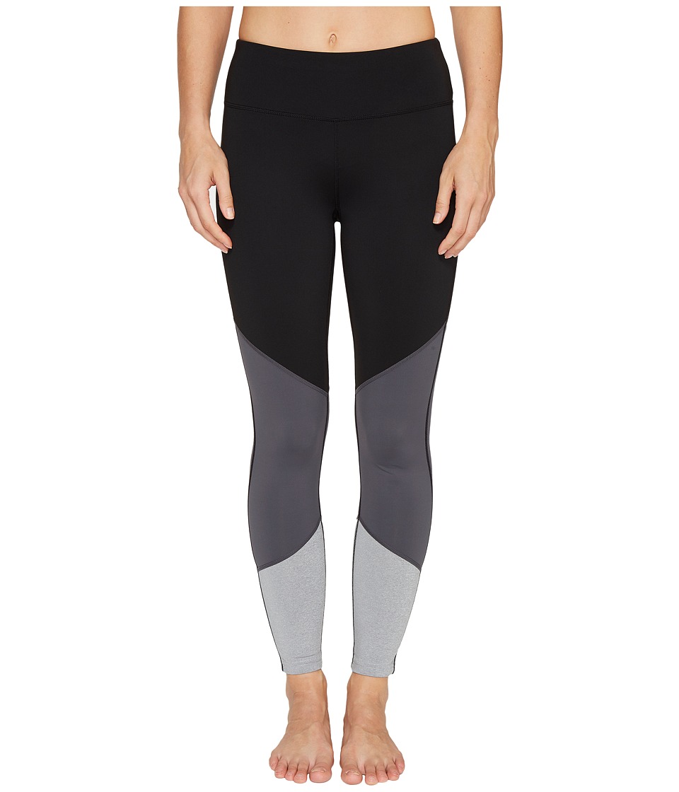 Ivanka Trump Performance Color Block Leggings (Black/Magnet/Heather Grey) Women