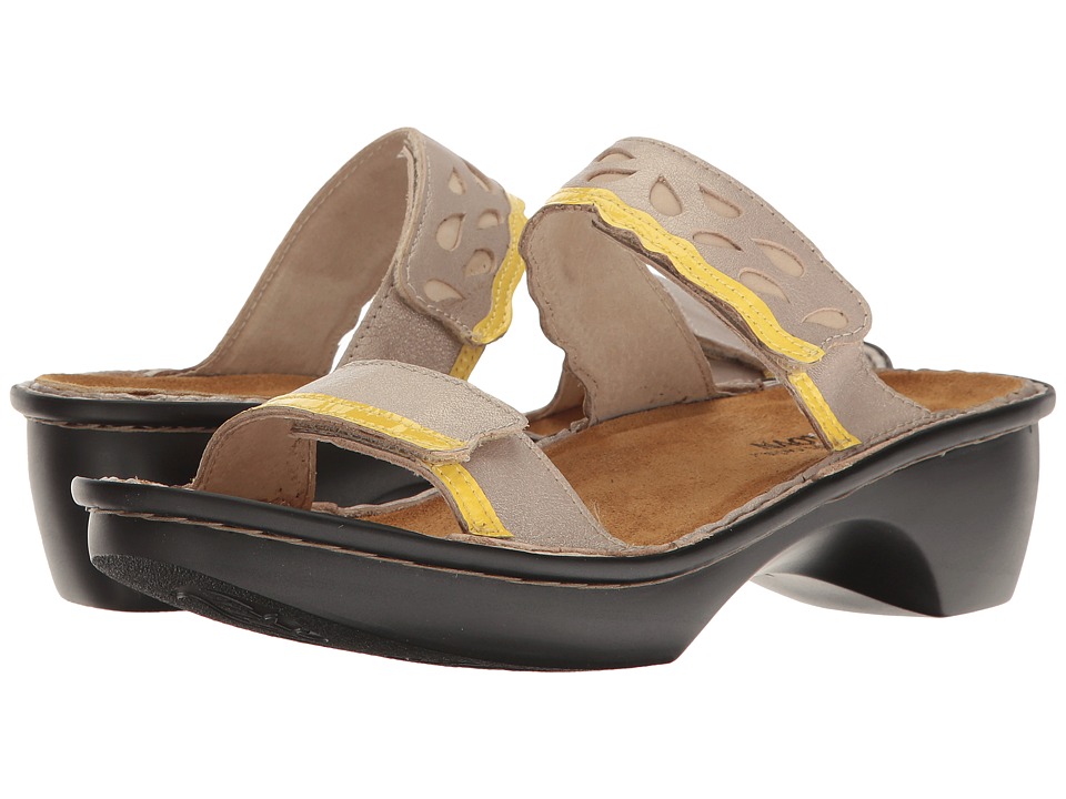 Naot Footwear Cologne (Stardust Leather/Lemon Patent) Women