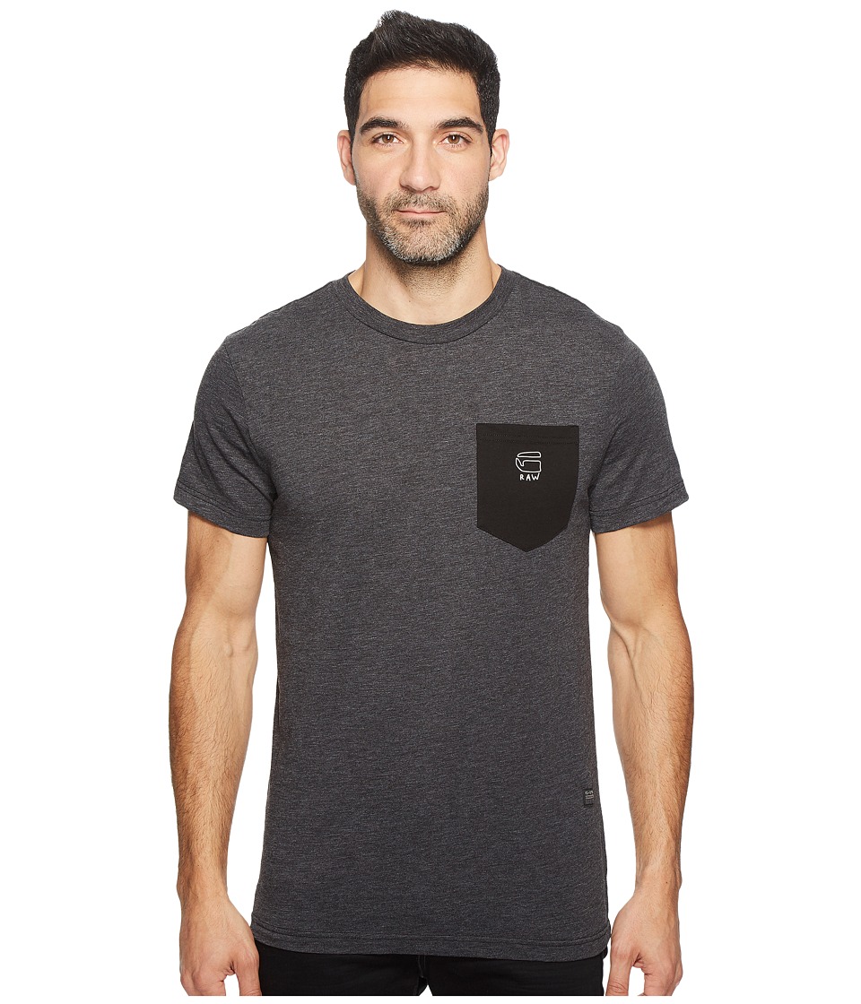 G-Star Odiron Pocket R T Short Sleeve Jisoe Jersey (Dark Black) Men