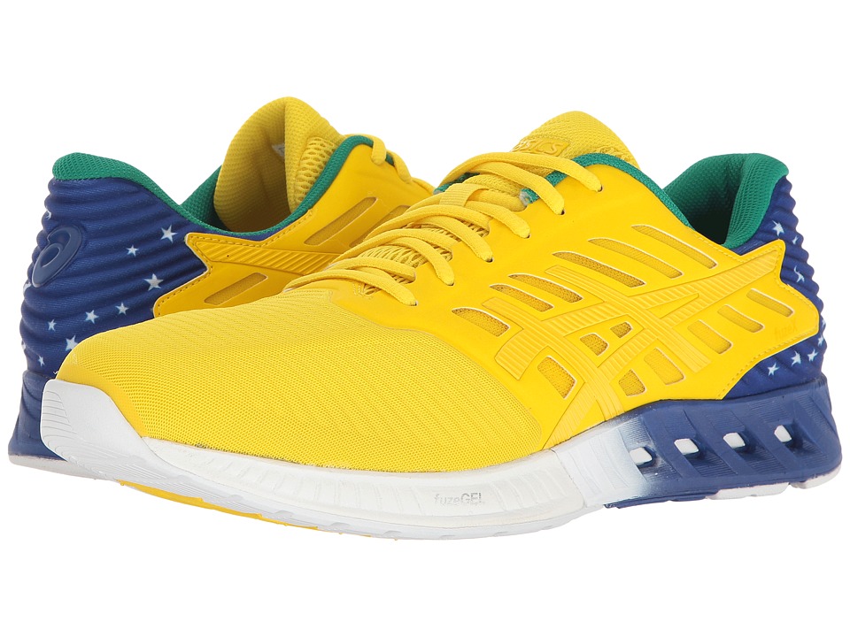 ASICS - FuzeX Countrypack (Sun/Asics Blue/Green) Men