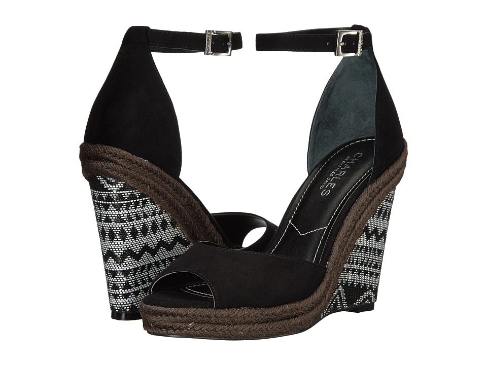 Charles by Charles David Bay (Black Microsuede) Women