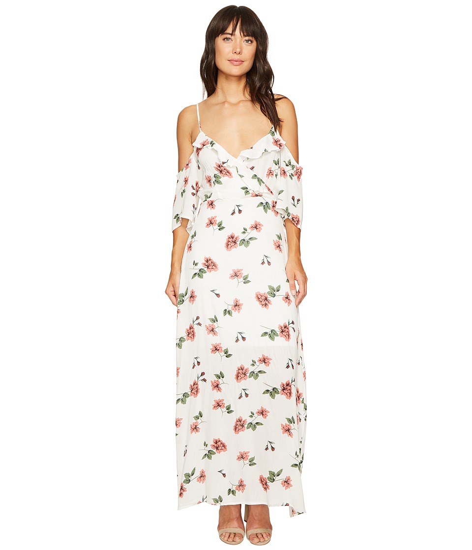 ROMEO & JULIET COUTURE Floral Cold Shoulder Dress (Ivory) Women