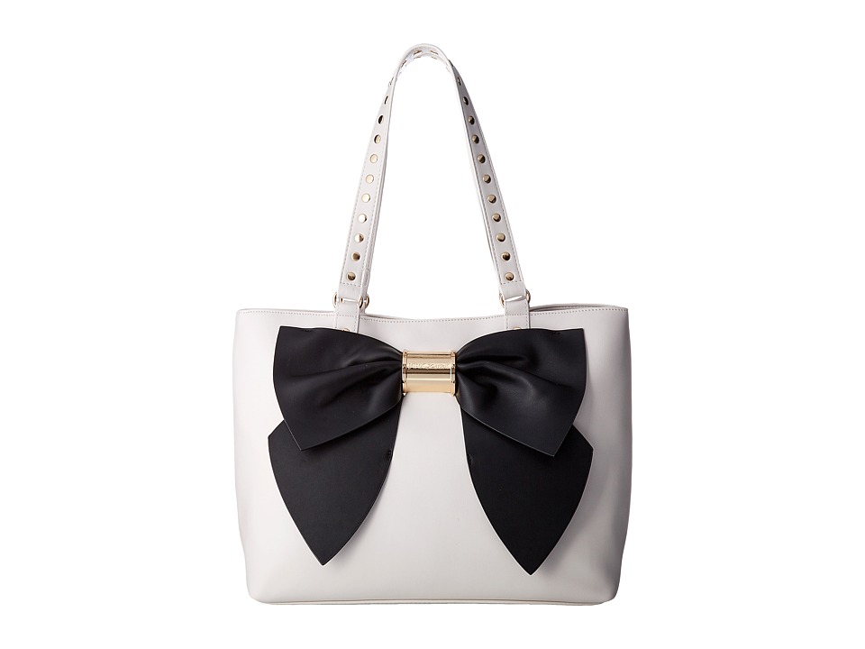 Betsey Johnson - Bow Nanza Tote (Black/Cream) Tote Handbags