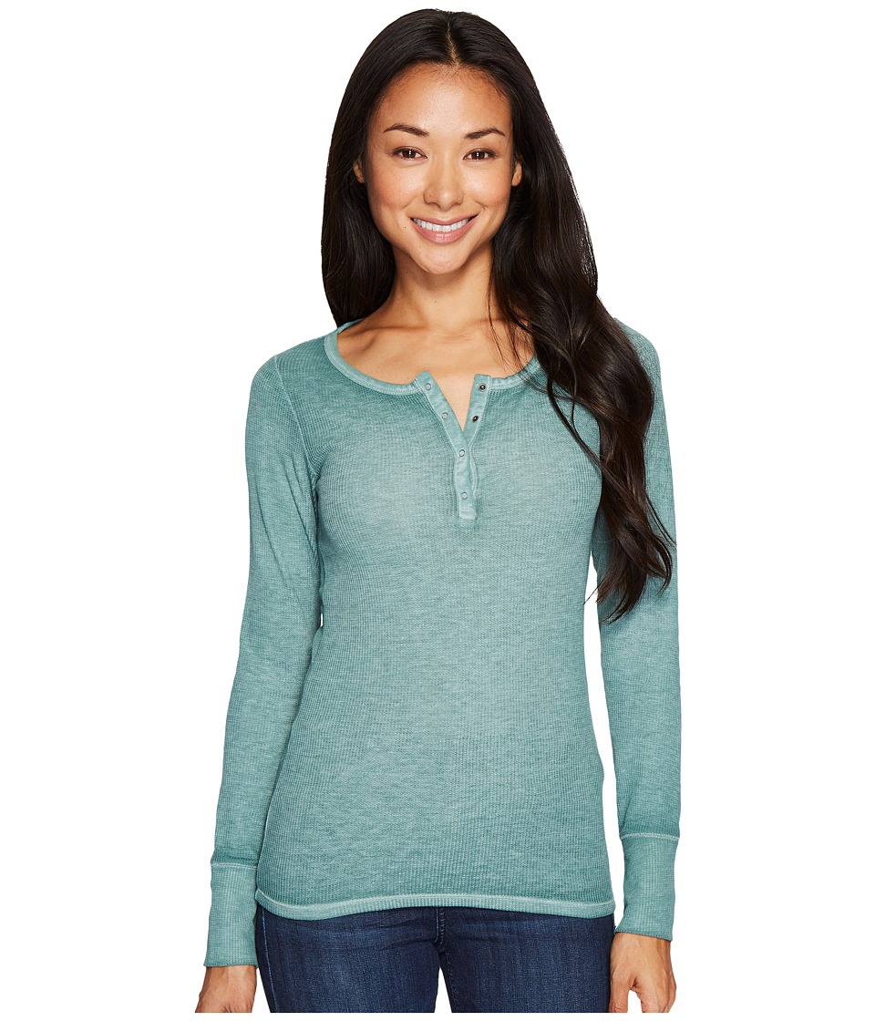 Mavi Jeans Henley Top (Light Green) Women