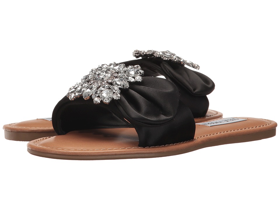 Steve Madden Adorable (Black Satin 2) Women