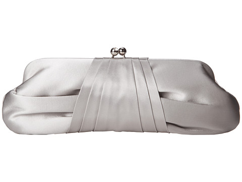 Franchi Handbags - Azure Tafetta Clutch (Silver) Clutch Handbags