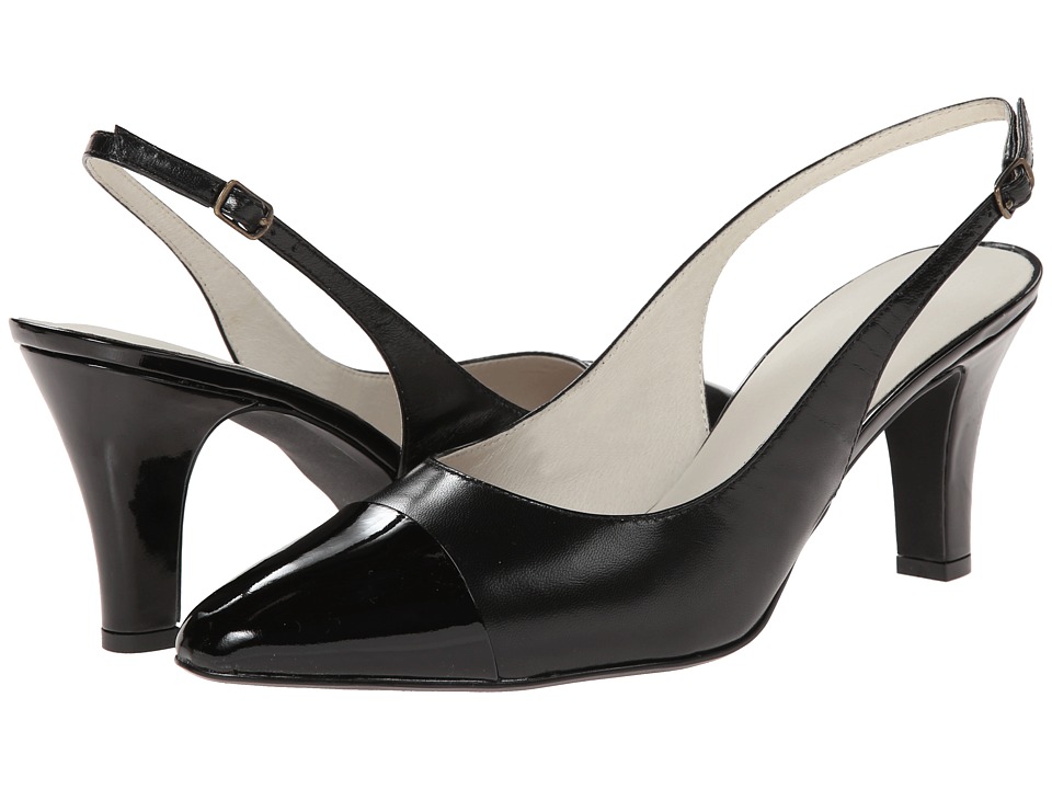 David Tate - Grace (Black Leather/ Black Patent Tip) Women