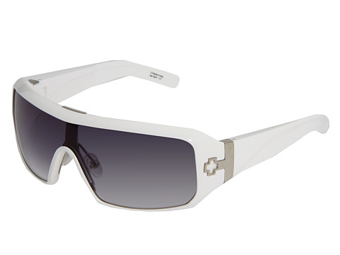 Spy Optic - Haymaker (Shiny White/Black Fade Lens) Sport Sunglasses
