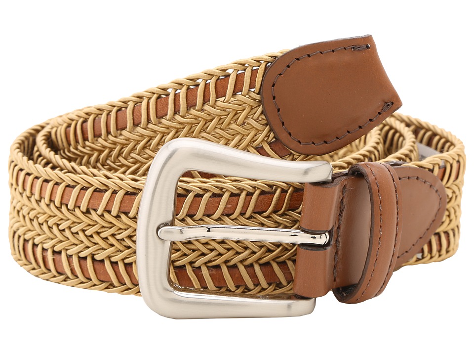 Torino Leather Co. 30MM Woven Italian Rayon Over Kipskin (Camel) Men