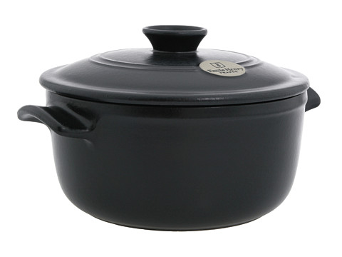 EAN 3289317145254 product image for Emile Henry Flame Round Stewpot - 2.6 qt. (Noir) Individual Pieces Cookware | upcitemdb.com
