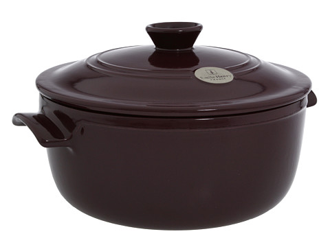 EAN 3289313745533 product image for Emile Henry Flame Round Stew Pot - 5.5 qt. (Figue) Individual Pieces Cookware | upcitemdb.com
