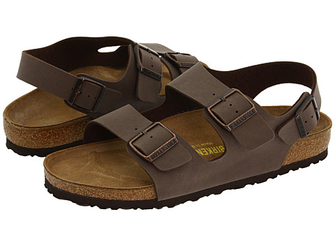 UPC 736399455564 product image for Birkenstock Milano - Birkibuc (Unisex) (Mocha Birkibuc) Sandals | upcitemdb.com