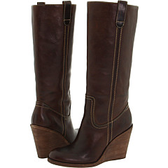 Frye Caroline Campus (Dark Brown Pebbled Full Grain) Footwear