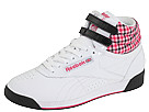 Reebok Lifestyle - Freestyle Hi (Houndstooth/White/Bubblegum Pink/Candy Pink/Black) - Footwear