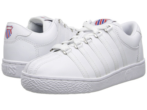 UPC 097621012703 product image for K-Swiss Kids Classic Leather Tennis Shoe Core (Little Kid) (White) Kids Shoes | upcitemdb.com