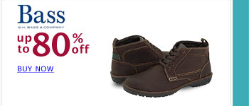 Bass Footwear- Up to 80% off!