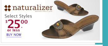 Naturalizer Footwear - Select Styles - $25 or less - This Weekend Only!