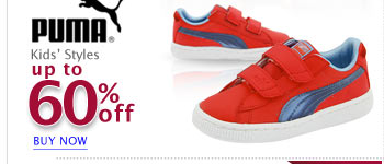 PUMA Kids All Styles Up to 60% off Today Only 