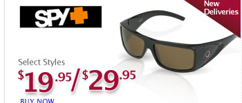 Spy Optic Select Styles $19.95 and $29.95 off Today Only 