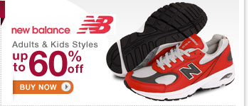 New Balance Adults and Kids Up to 60% off