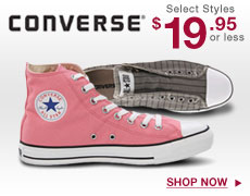 Converse: Select Styles: $or less