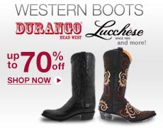 Western Boots: Old Gringo, Lucchese, Durango, and more!: Up to 70% off