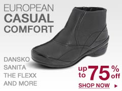 European Casual Comfort: Dansko, Sanita, The Flexx and more!: Up to 75% off