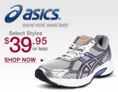 Asics: Select Styles: $or less