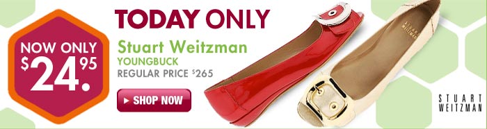 Tuesday 01/20 only - Stuart Weitzman Youngbuck, regular price $265, now only $59.95! Tuesday 01/20 only - Stuart Weitzman Youngbuck, regular price $265, now only $59.95!