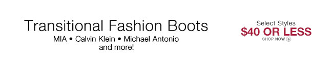 Transitional Fashion Boots