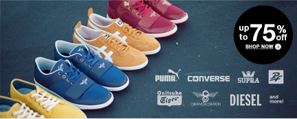 Sneakers up to 75% off