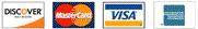 Visa, Mastercard, AmEx, Discover