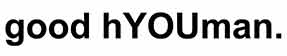 good hYOUman Logo