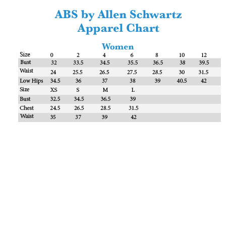 Abs Dress Size Chart