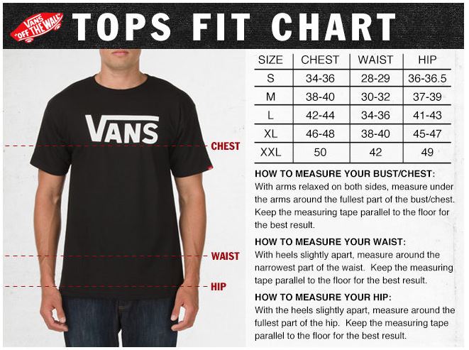 Vans Mens Size Chart