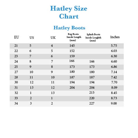 6pm Size Chart