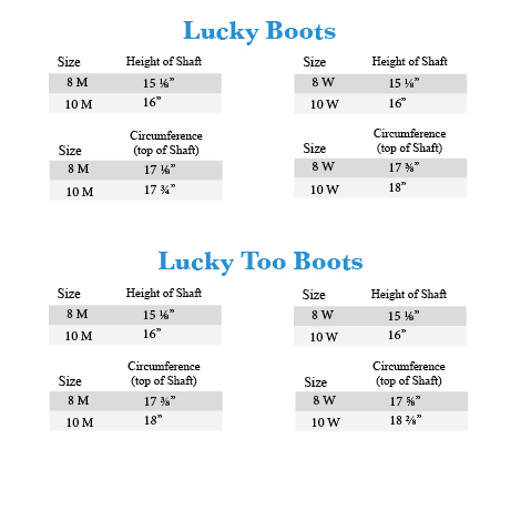 Trotters Size Chart