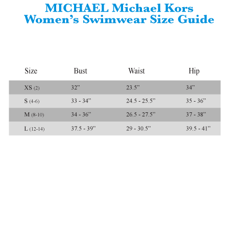 Michael Kors Size Chart Women