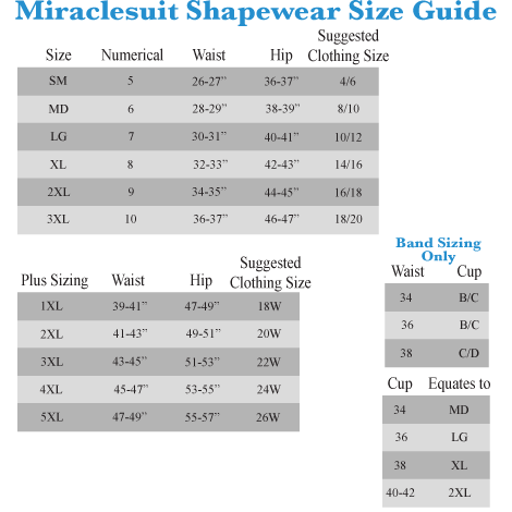 Jockey Shapewear Size Chart